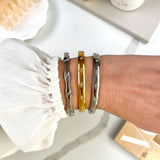 WAVE BANGLE- SILVER