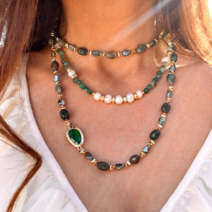 AMARA NECKLACE- GREEN