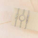 HALO STACKING BRACELET - SILVER