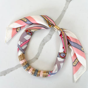 PINKO SCARF NECKLACE- BLUSH