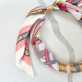 PINKO SCARF NECKLACE- BLUSH