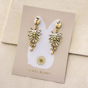 MIA LEAF EARRINGS - SILVER