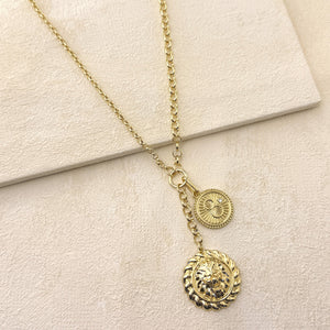 LION DUAL NECKLACE - GOLD