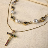 PRAYER PEARL NECKLACE SET