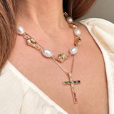 PRAYER PEARL NECKLACE SET