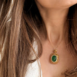 BIBI PENDANT NECKLACE- RECTANGLE