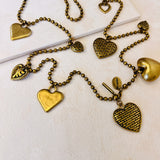 ANTIQUE HEART CHARM NECKLACE