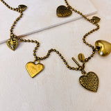ANTIQUE HEART CHARM NECKLACE