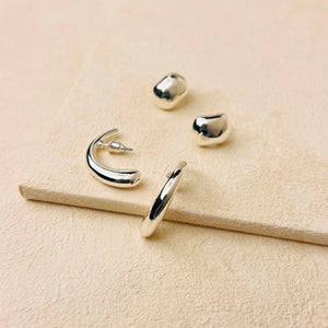 PIPER EARRING SET - SILVER