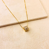BARREL PENDANT NECKLACE - SILVER