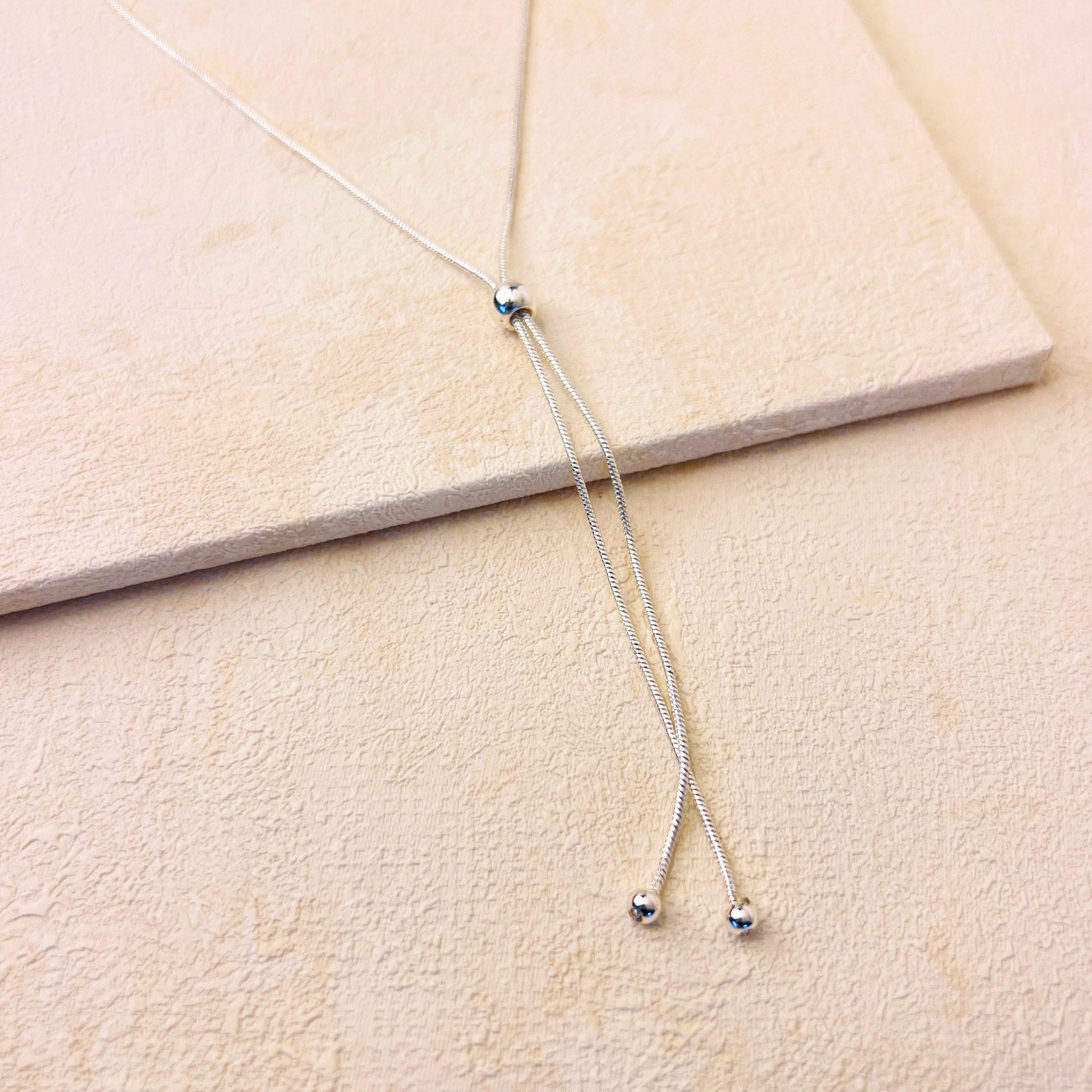ANNIE ADJUSTABLE NECKLACE - SILVER