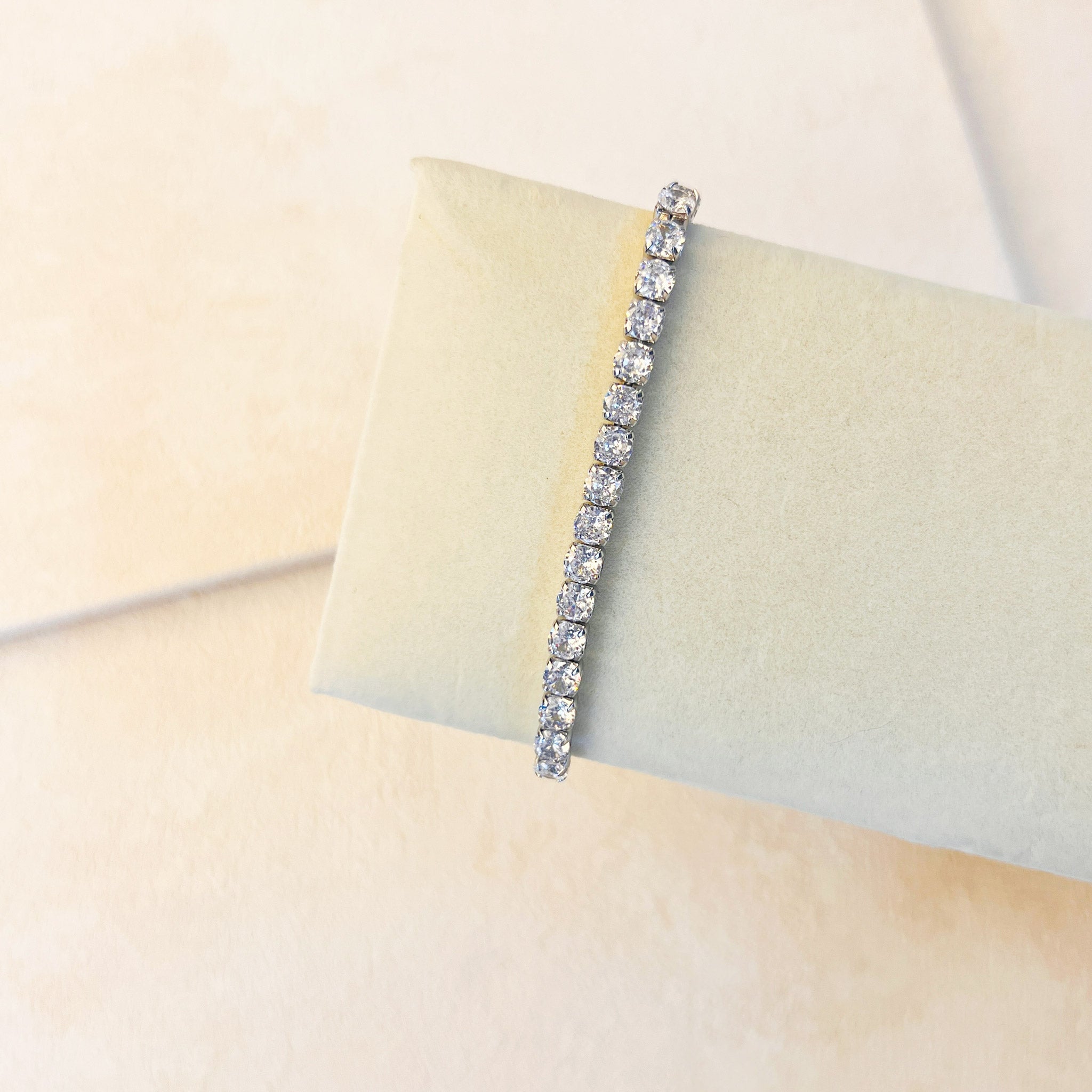 TENNIS STACKING BRACELET - SILVER