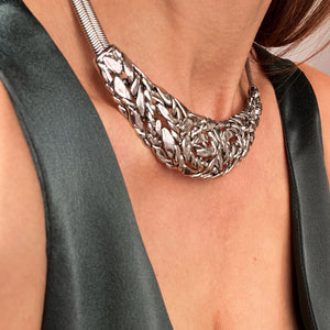ROSA NECKLACE- SILVER